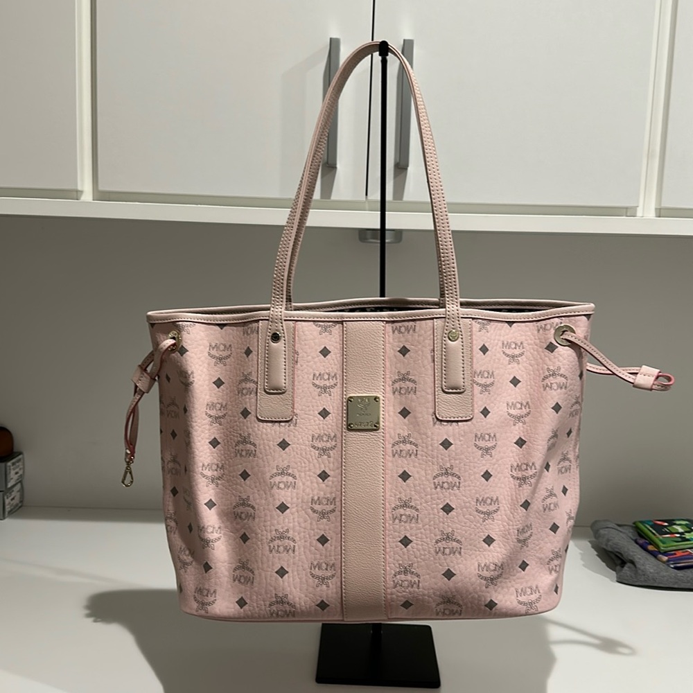 MCM tote bag pink reversible